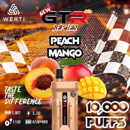 WERTI GTR 10000 Puffs Peach Mango