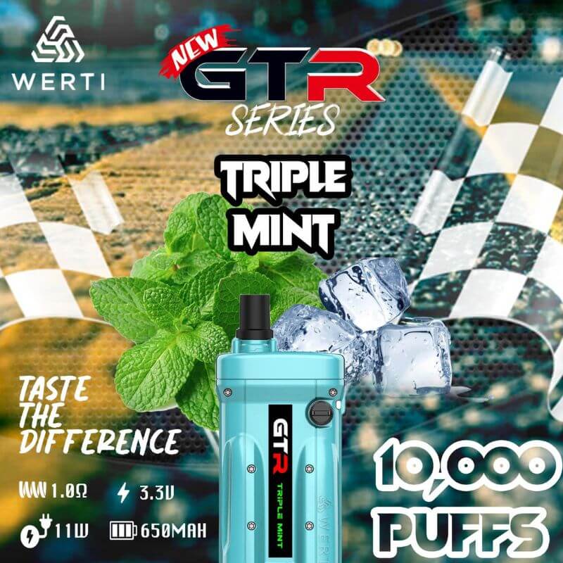 WERTI GTR 10000 Puffs Triple Mint